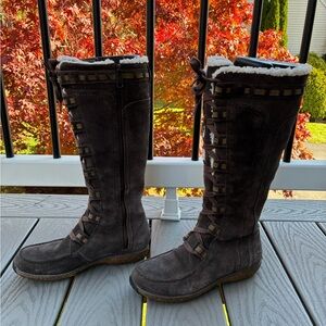 Timberland Earthkeepers Granby Tall Suede Boots Brown size 9